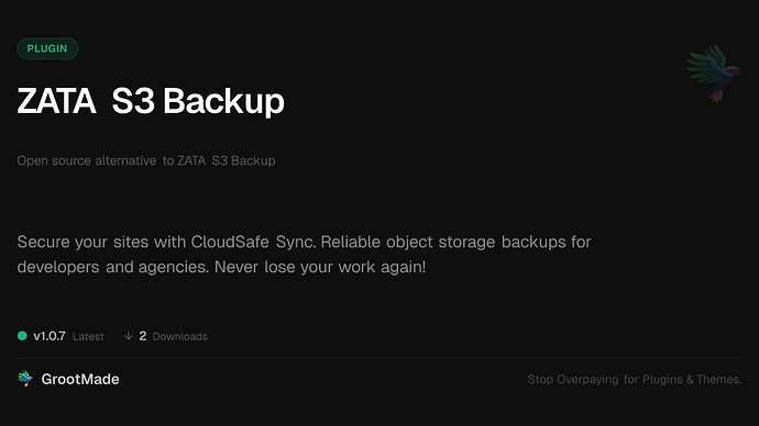 ZATA S3 Backup