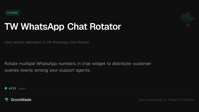 TW WhatsApp Chat Rotator