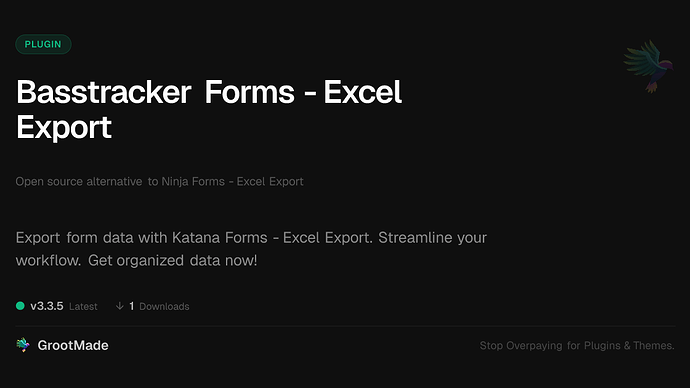 Basstracker Forms - Excel Export