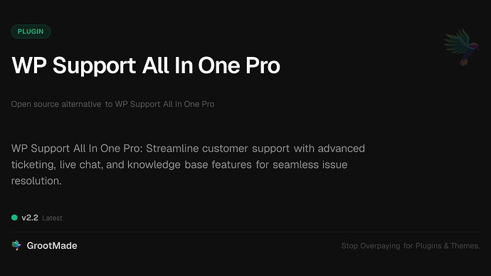WP Support All In One Pro