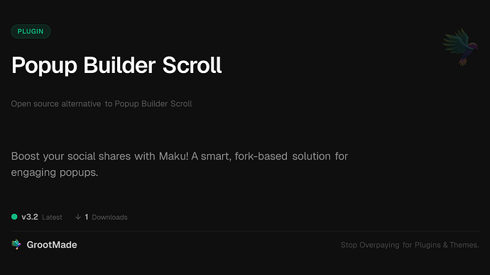 Popup Builder Scroll