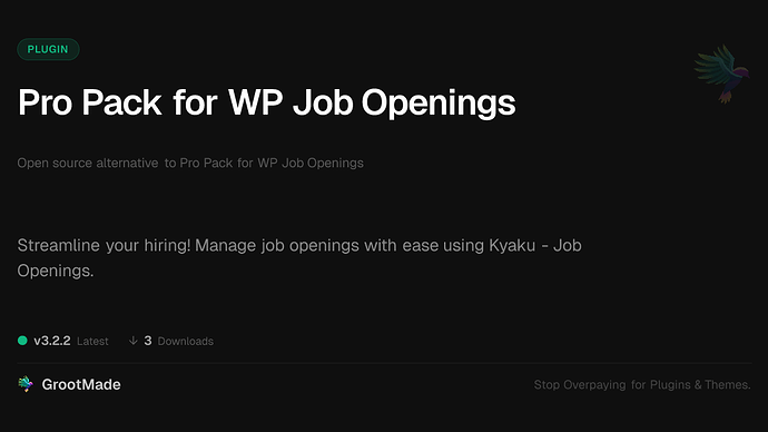 Pro Pack for WP Job Openings