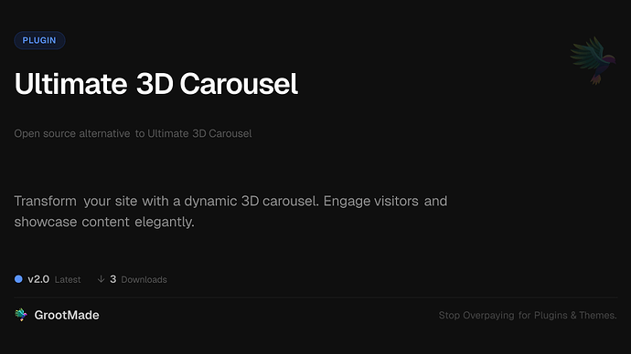 Ultimate 3D Carousel