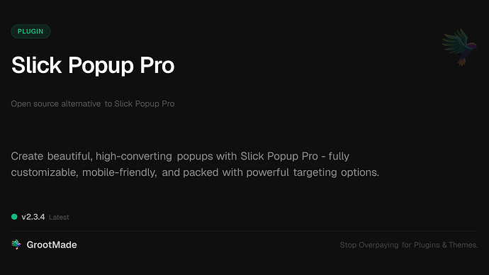 Slick Popup Pro