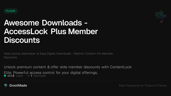 Awesome Downloads - AccessLock Plus Member Discounts