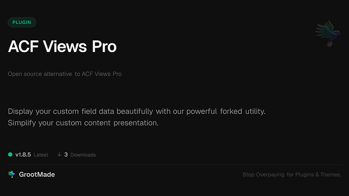 ACF Views Pro
