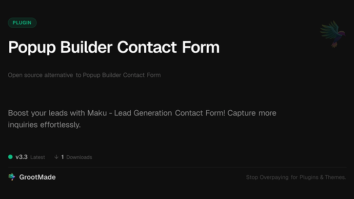 Popup Builder Contact Form